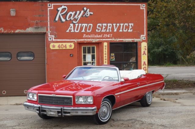 1975 Red Chevrolet Caprice Convertible