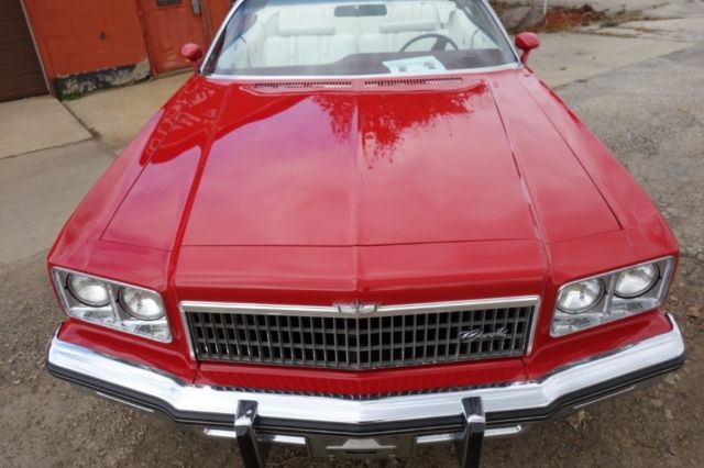 1975 Red Chevrolet Caprice Convertible