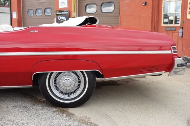 1975 Red Chevrolet Caprice Convertible