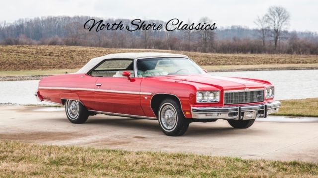 1975 Red Chevrolet Caprice Convertible