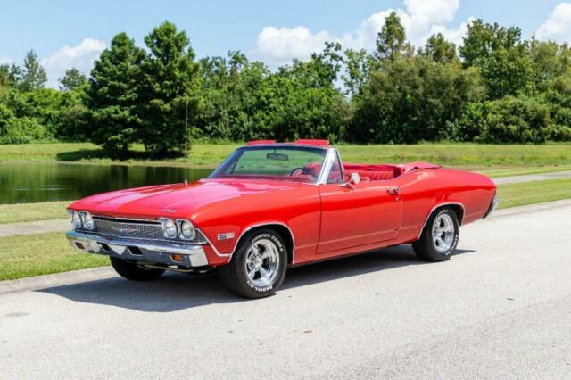 1968 Red Chevrolet Chevelle Convertible