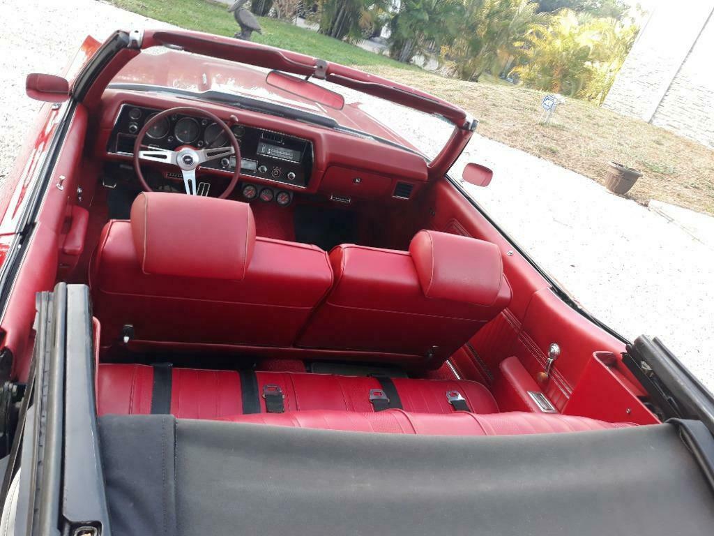 1970 Red Chevrolet Chevelle CV : Convertible