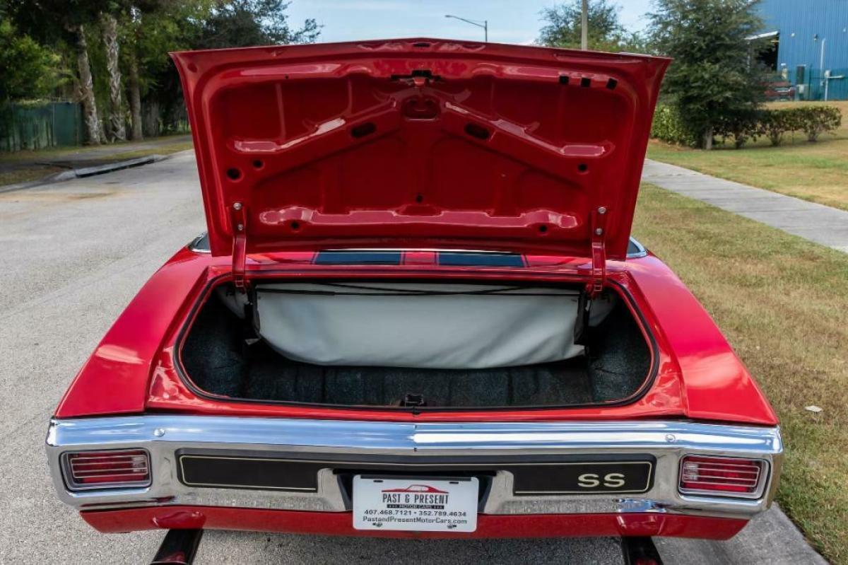 1970 Red Chevrolet Chevelle Convertible