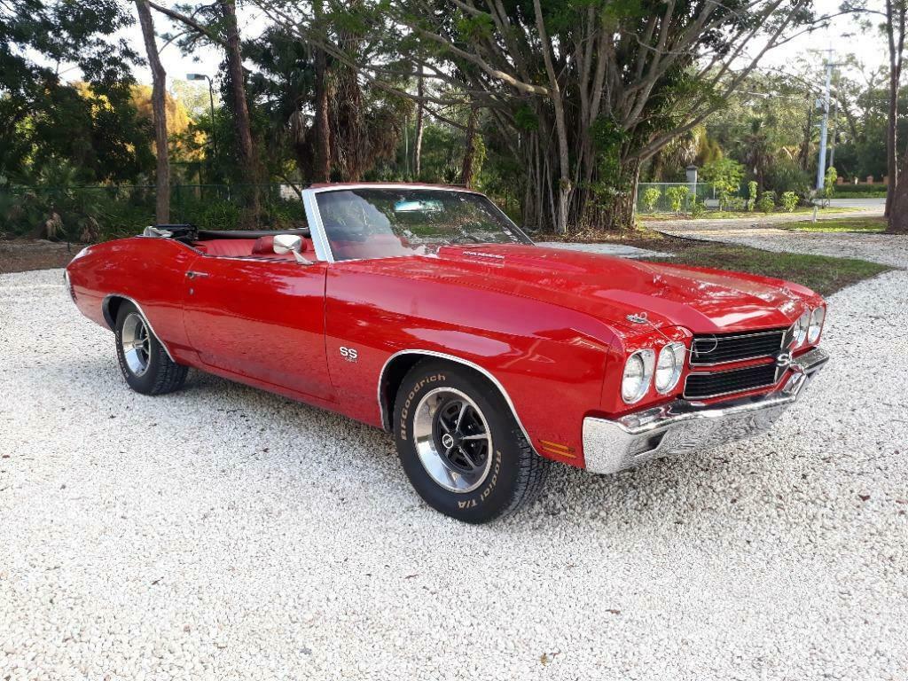 1970 Red Chevrolet Chevelle CV : Convertible