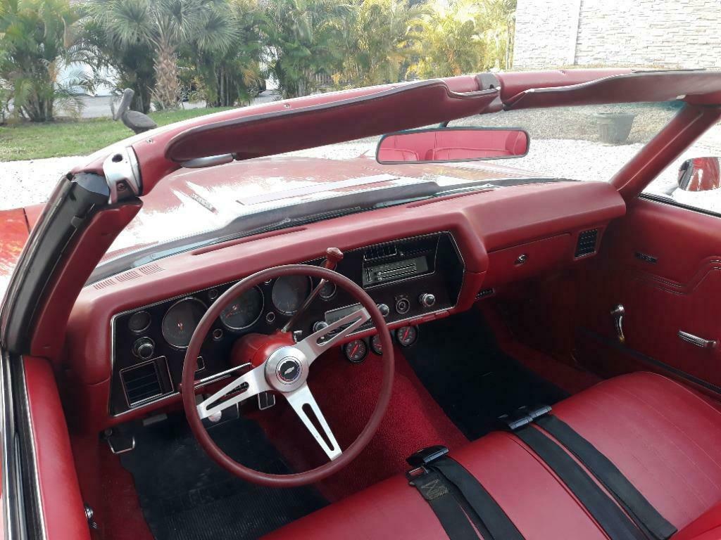 1970 Red Chevrolet Chevelle CV : Convertible