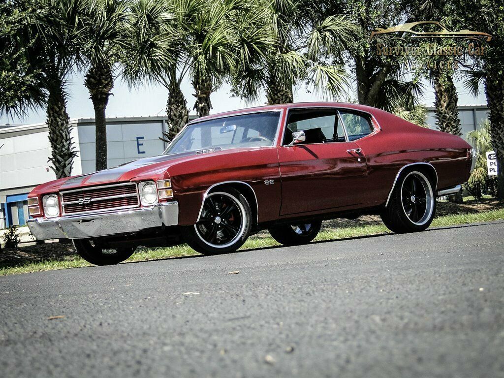 1971 Red Chevrolet Chevelle 2d : 2 Door Hard TOP