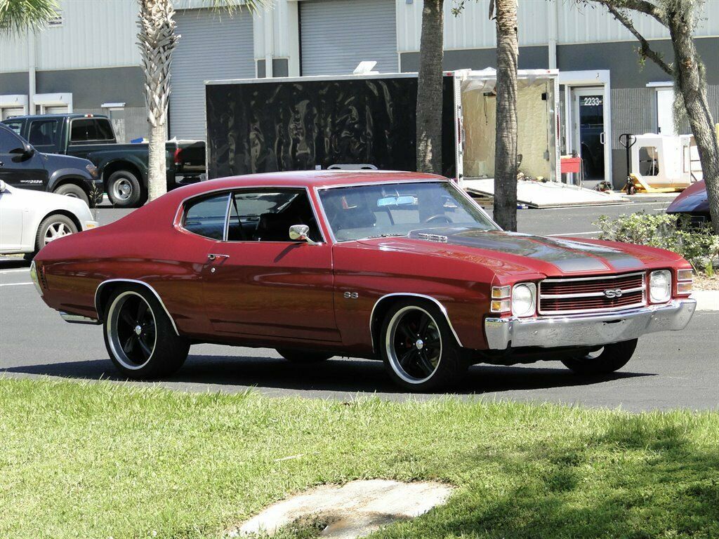 1971 Red Chevrolet Chevelle 2d : 2 Door Hard TOP