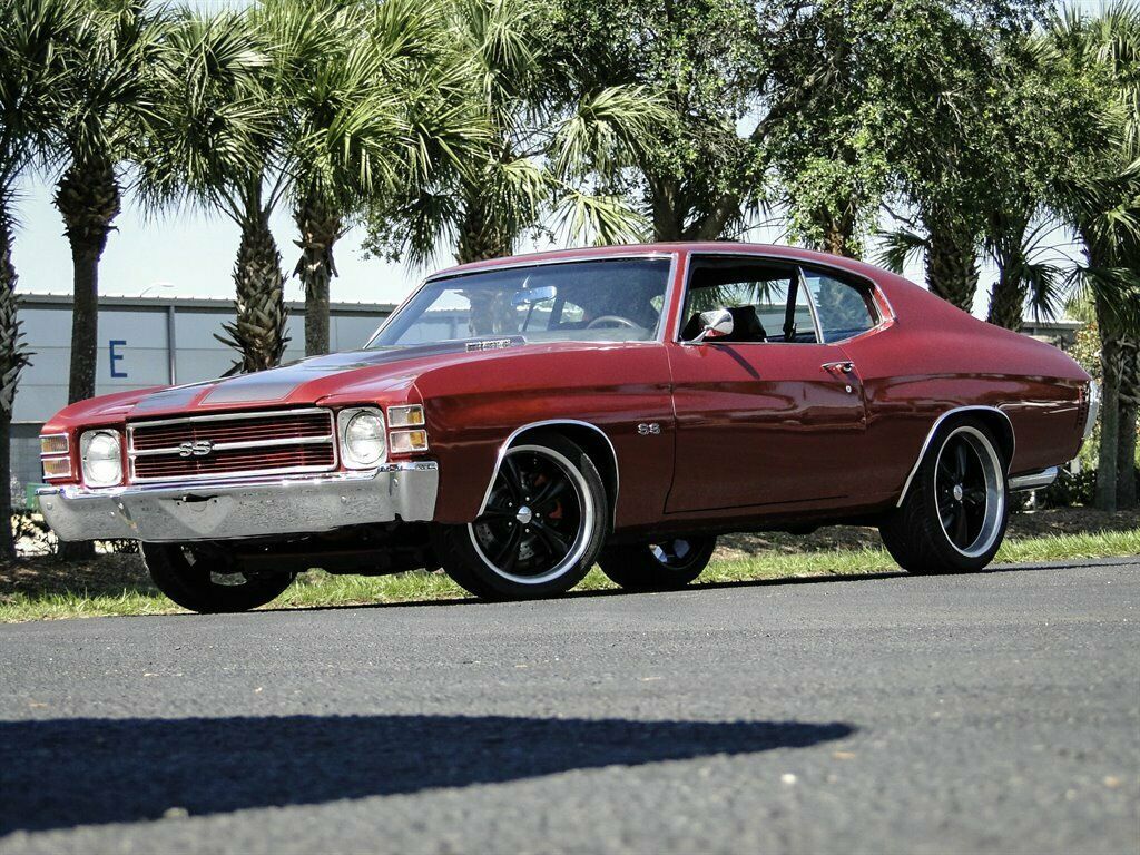 1971 Red Chevrolet Chevelle 2d : 2 Door Hard TOP