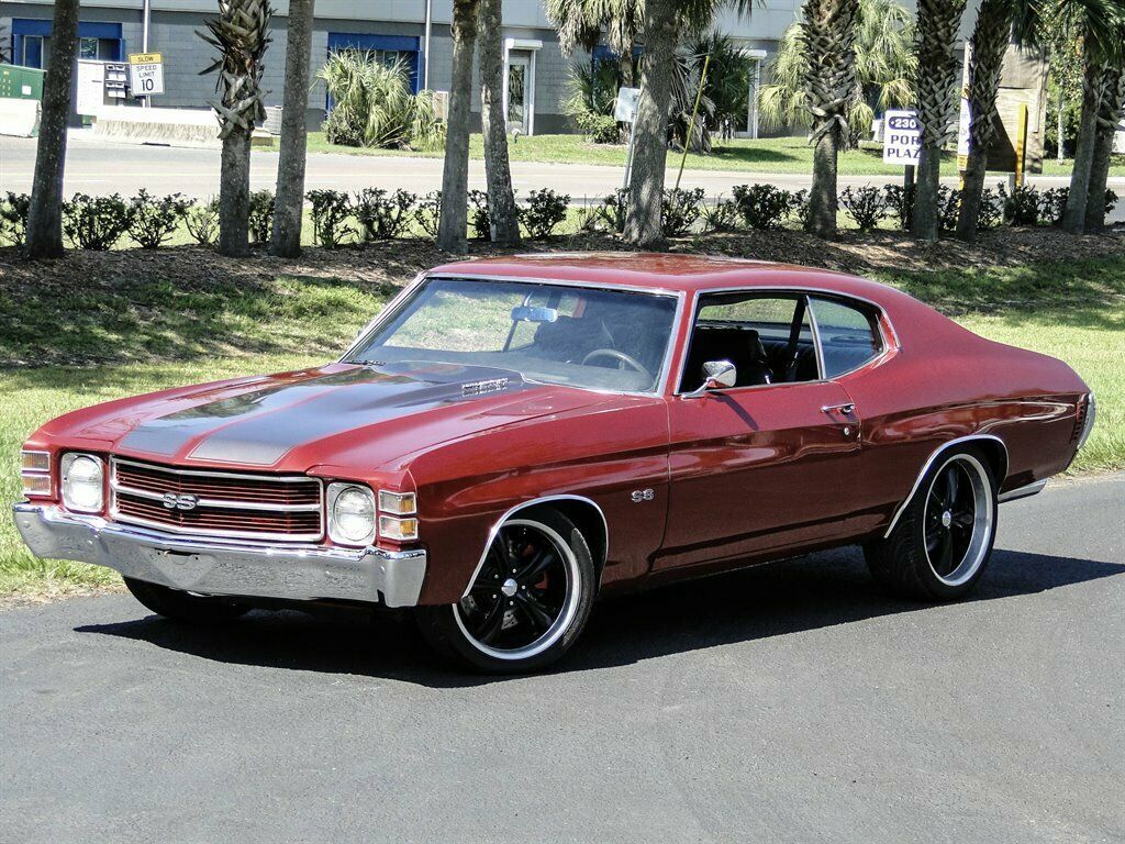 1971 Red Chevrolet Chevelle 2d : 2 Door Hard TOP