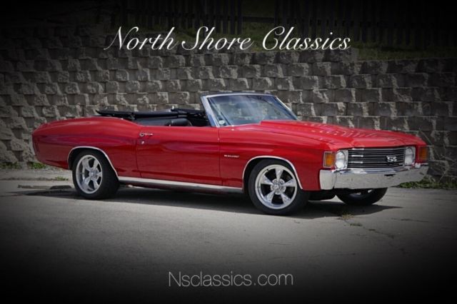 1972 Red Chevrolet Chevelle Convertible