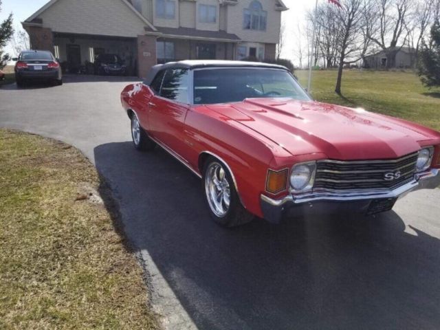 1972 Red Chevrolet Chevelle Convertible