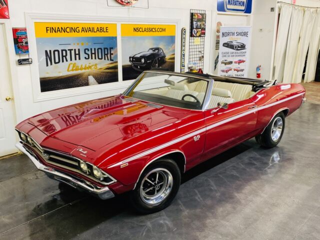 1969 Red Chevrolet Chevelle Convertible