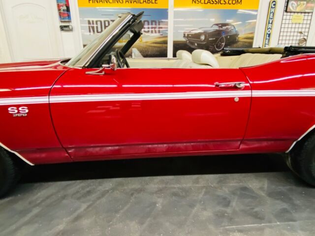 1969 Red Chevrolet Chevelle Convertible