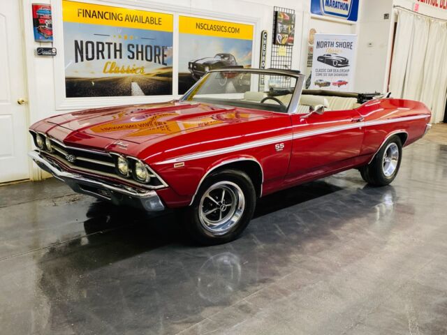 1969 Red Chevrolet Chevelle Convertible