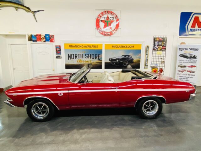 1969 Red Chevrolet Chevelle Convertible