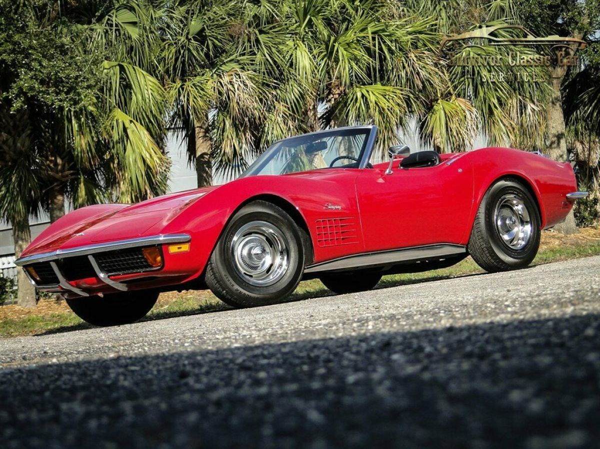 1972 Red Chevrolet Corvette Convertible