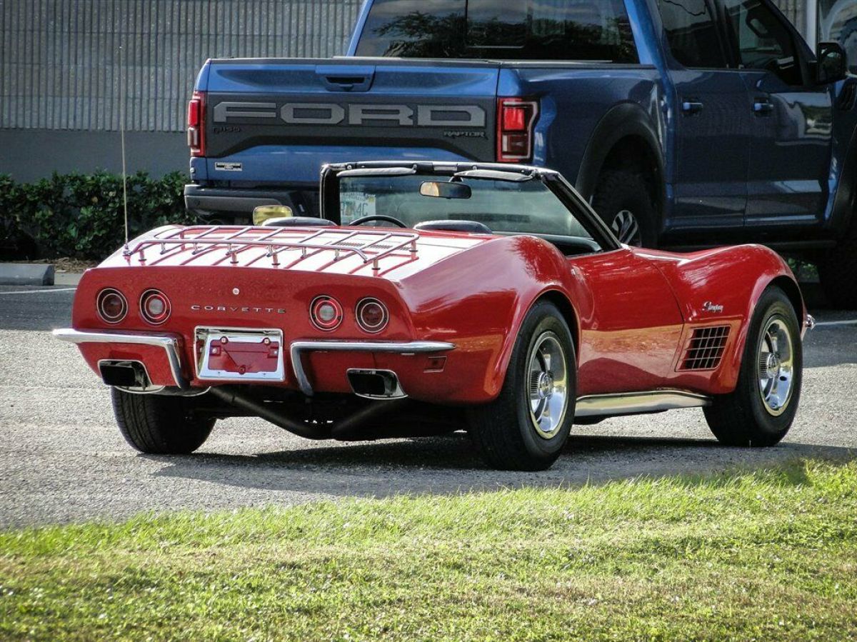 1972 Red Chevrolet Corvette Convertible