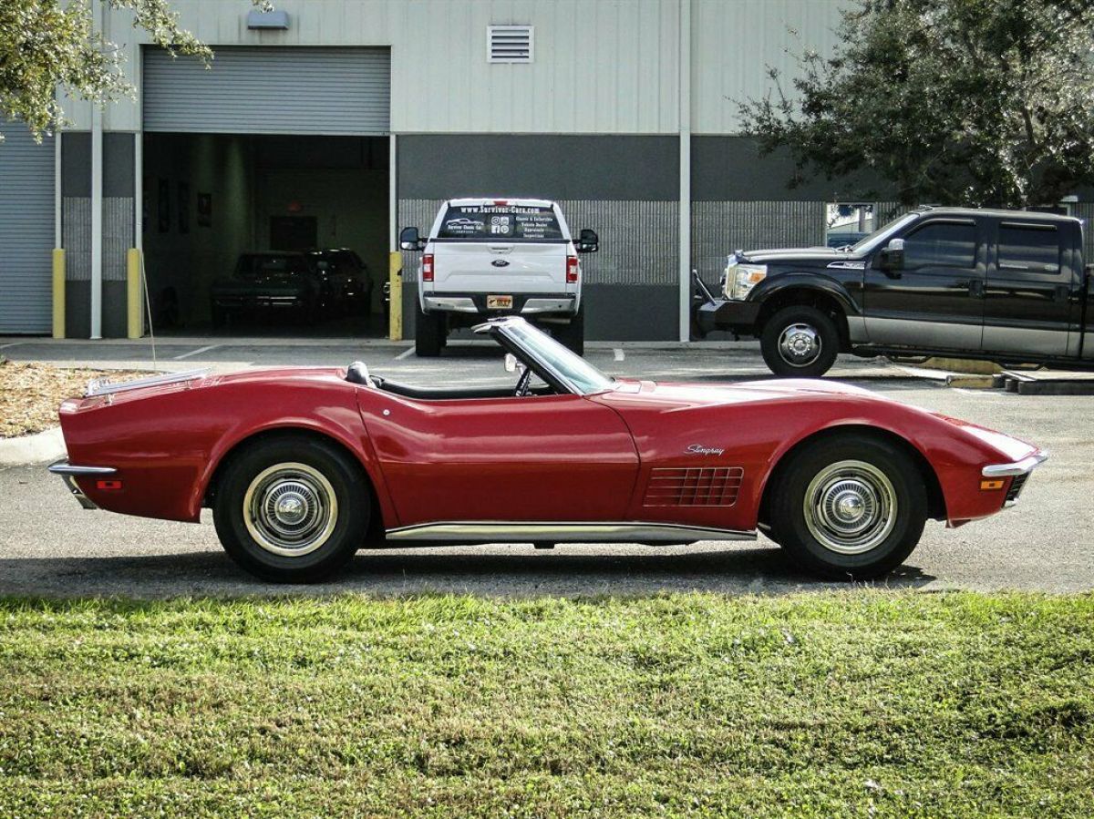 1972 Red Chevrolet Corvette Convertible