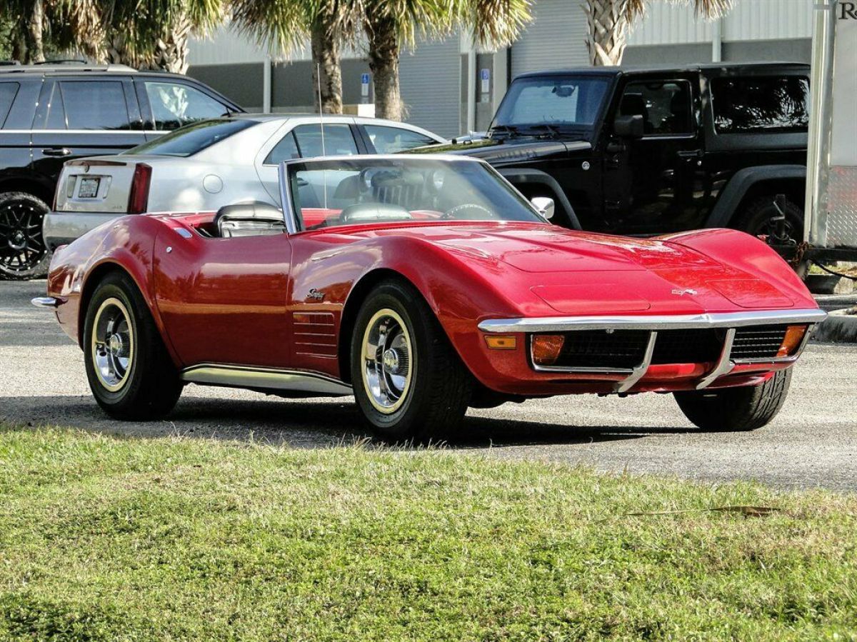 1972 Red Chevrolet Corvette Convertible