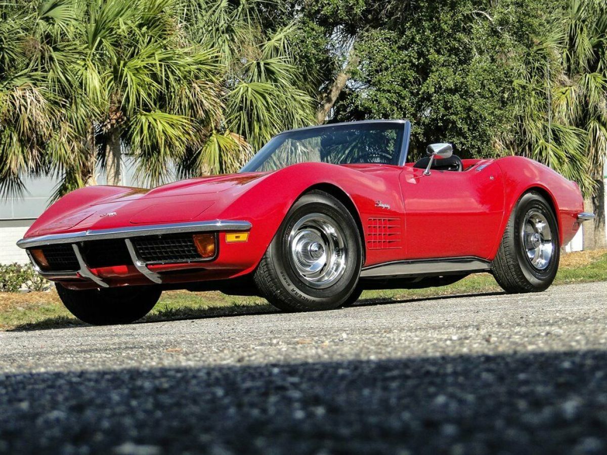 1972 Red Chevrolet Corvette Convertible