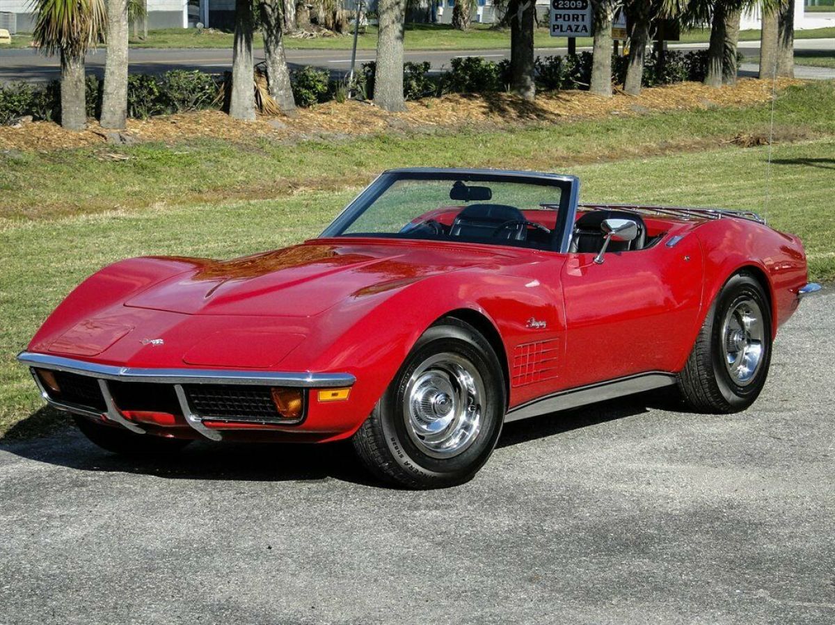 1972 Red Chevrolet Corvette Convertible