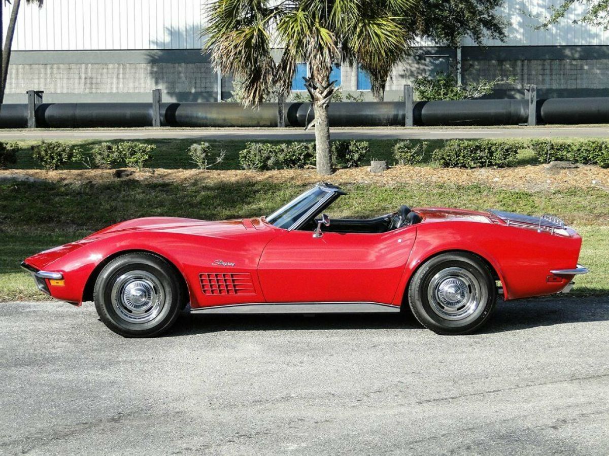 1972 Red Chevrolet Corvette Convertible