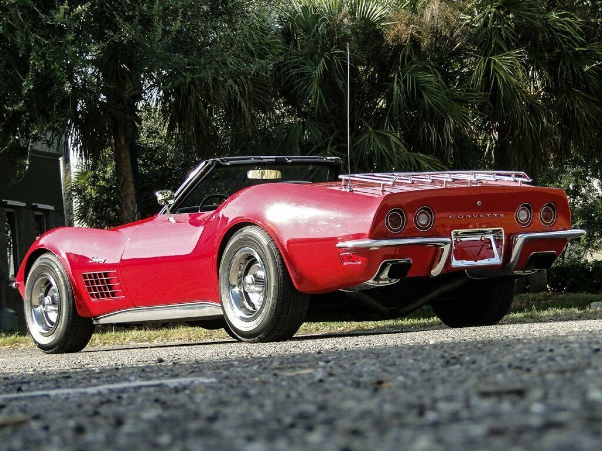 1972 Red Chevrolet Corvette Convertible