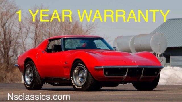 1969 Red Chevrolet Corvette T Tops