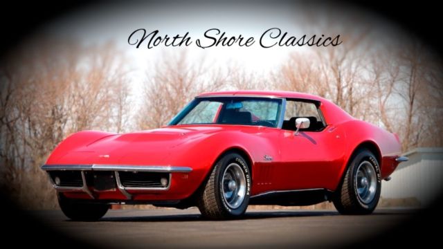 1969 Red Chevrolet Corvette T Tops