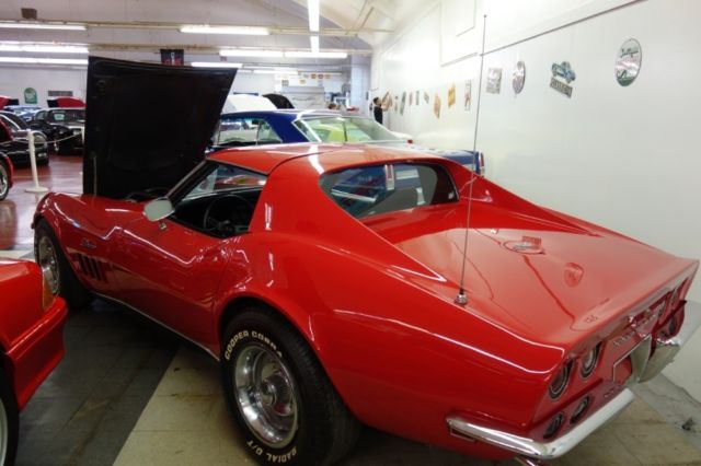 1969 Red Chevrolet Corvette T Tops