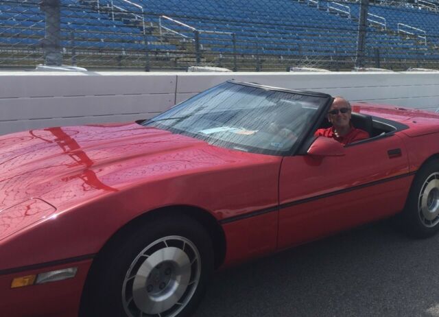 1987 Red Chevrolet Corvette Convertible