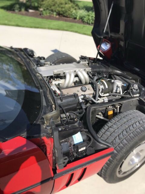 1987 Red Chevrolet Corvette Convertible