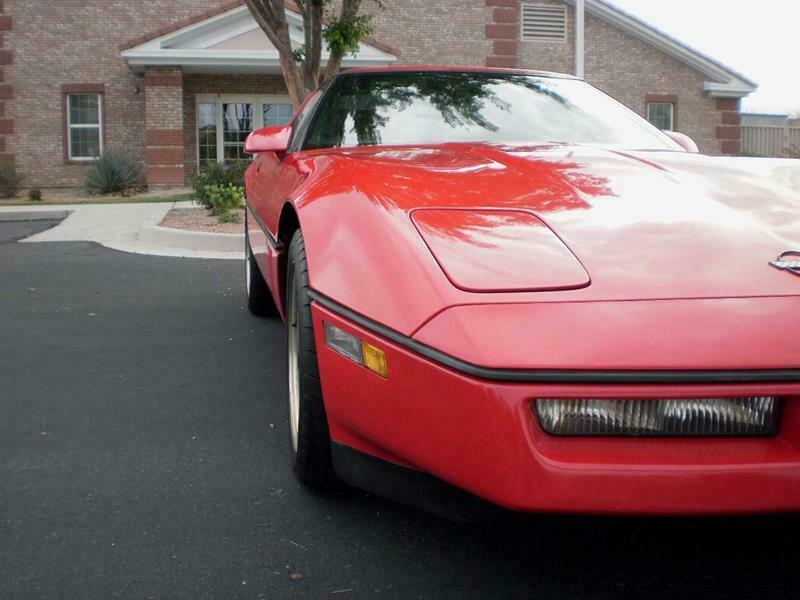 1989 Red Chevrolet Corvette Hatchback
