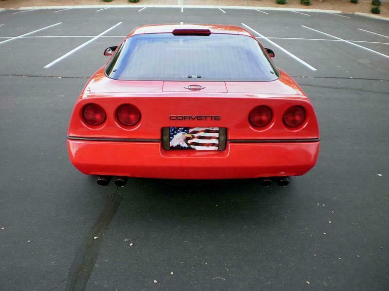 1989 Red Chevrolet Corvette Hatchback