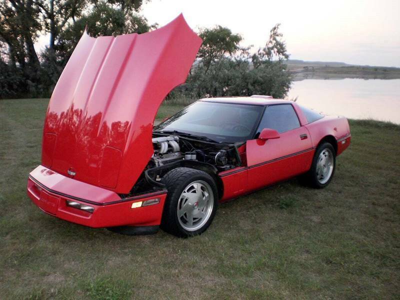 1989 Red Chevrolet Corvette Hatchback
