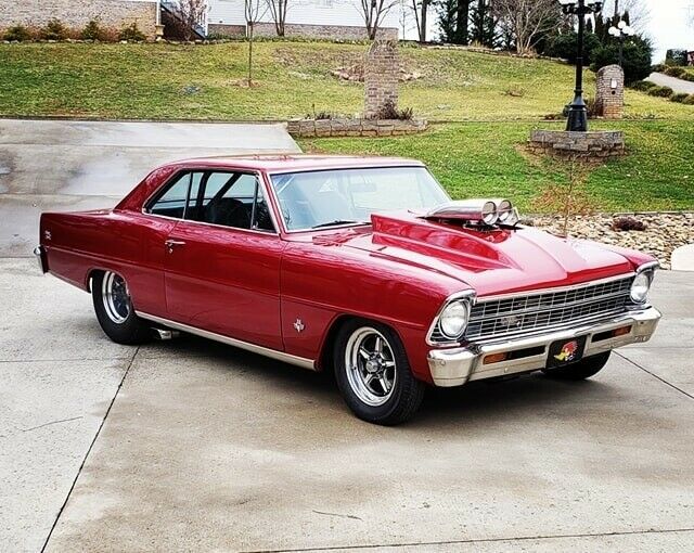 1967 Red Chevrolet Nova Coupe