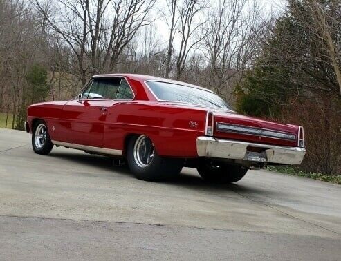 1967 Red Chevrolet Nova Coupe