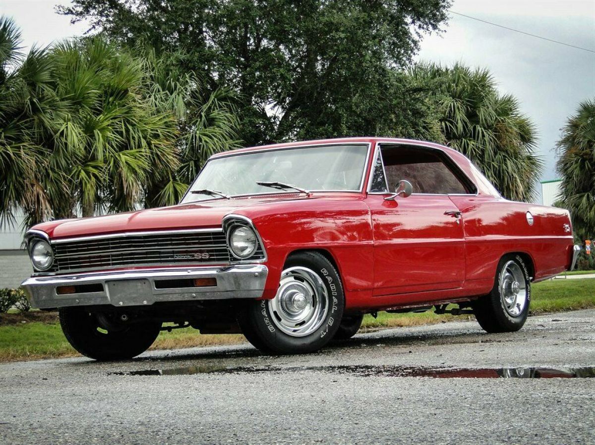 1967 Red Chevrolet Nova 2d : 2 Door Hard TOP