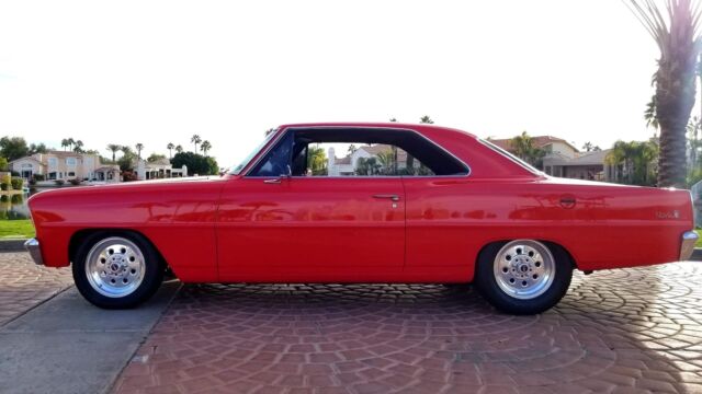 1966 Red Chevrolet Nova Coupe
