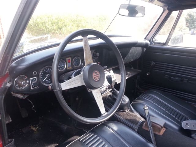1970 Red MG Midget Convertible