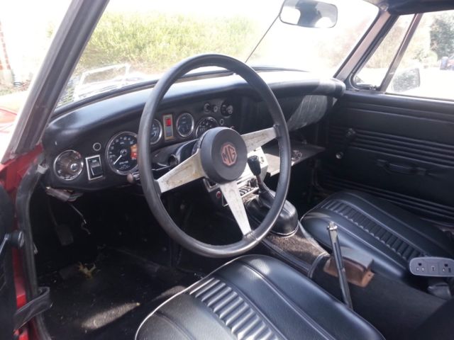 1970 Red MG Midget Convertible