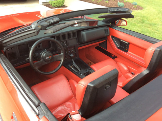 1989 Red Chevrolet Corvette Convertible