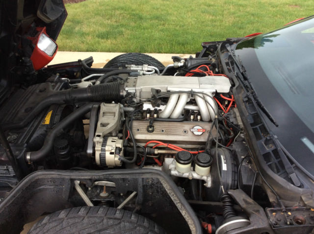 1989 Red Chevrolet Corvette Convertible