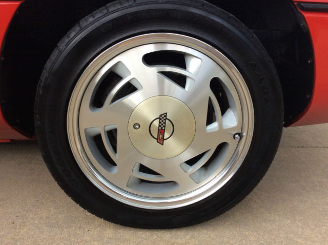 1989 Red Chevrolet Corvette Convertible