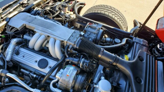 1987 Red Chevrolet Corvette Convertible