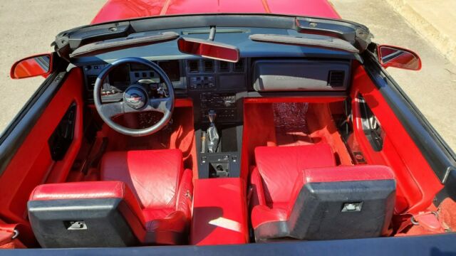 1987 Red Chevrolet Corvette Convertible