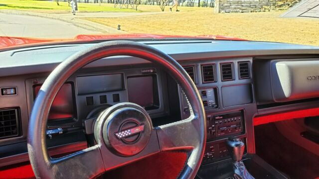 1987 Red Chevrolet Corvette Convertible