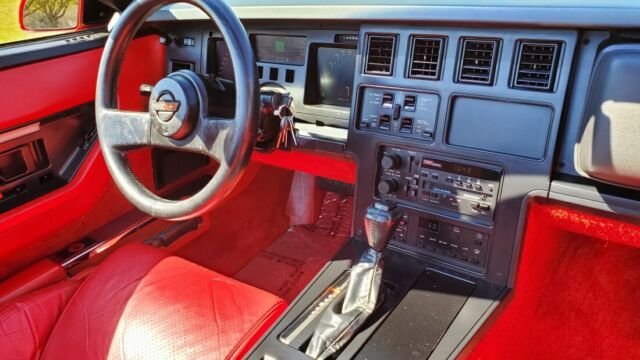 1987 Red Chevrolet Corvette Convertible