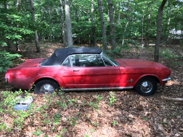 1965 Red Ford Mustang Convertible
