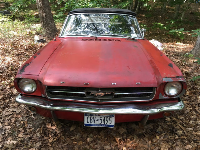 1965 Red Ford Mustang Convertible